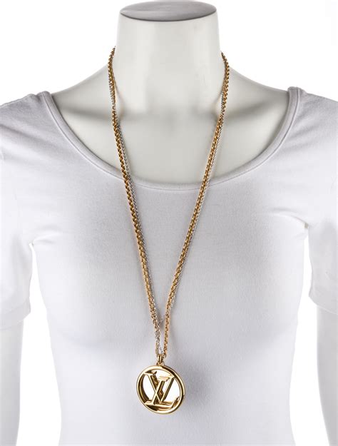 lv gold necklace